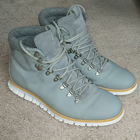 Cole Haan Men's Zerogrand Gray Leather Chukka Ankle Hiking Boot 10 - Picture 1 of 9